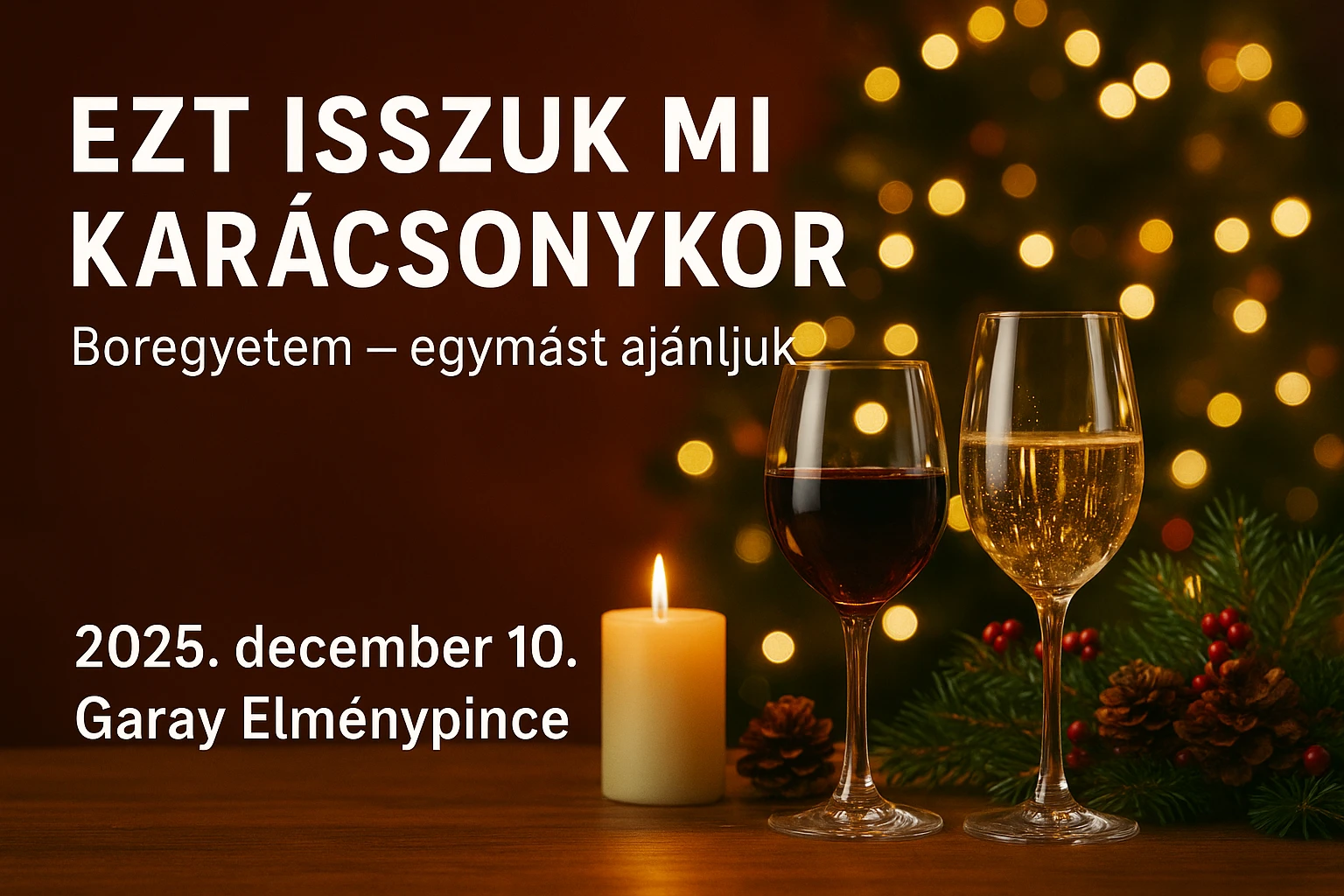 Szekszárdi BorEgyetem - Ezt isszuk mi Karácsonykor: egymást ajánljuk